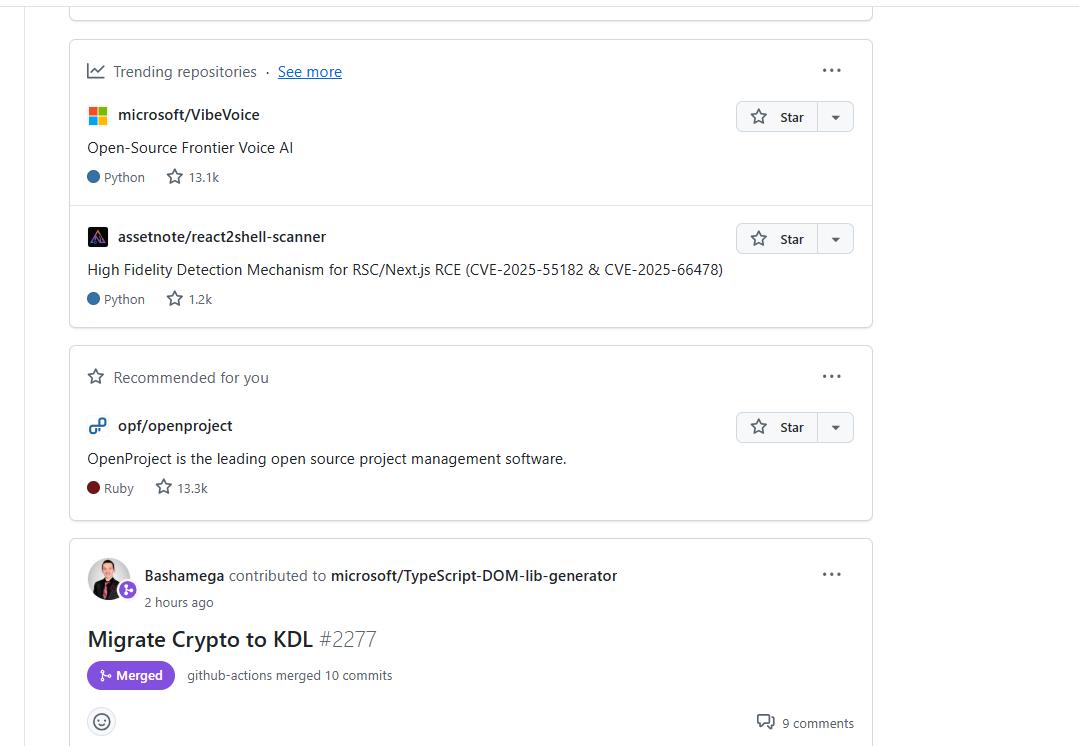 Github homepage of Bridget Amana