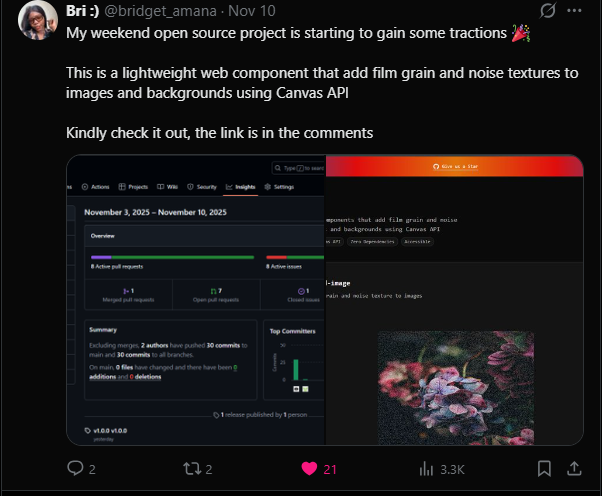 Twitter post of Pixlated